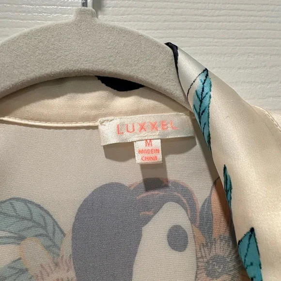 Luxxel Satin Printed Two-Piece Set | Worn 1x - Picture 3 of 6